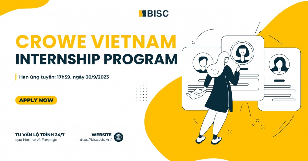 Chương trình tuyển dụng thực tập sinh của Crowe Việt Nam 2023 - 2024