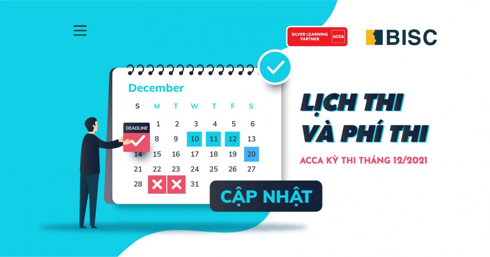 Lịch thi và lệ phí thi ACCA kỳ Dec 2021