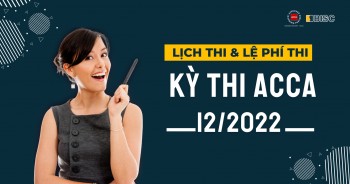 [Cập nhật] Lịch thi và lệ phí thi ACCA tháng 12/2022